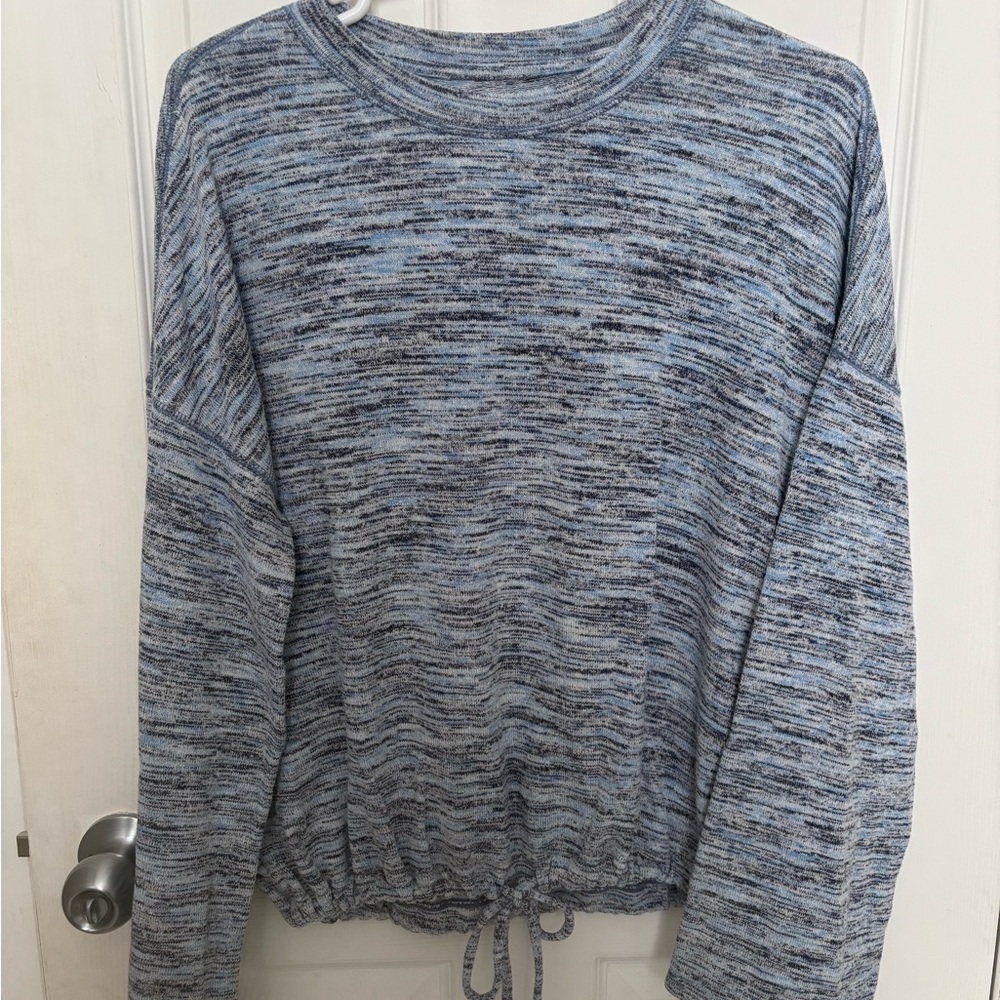 Aerie Women’s Semi Cropped Cinch Long Sleeve Shirt Size M